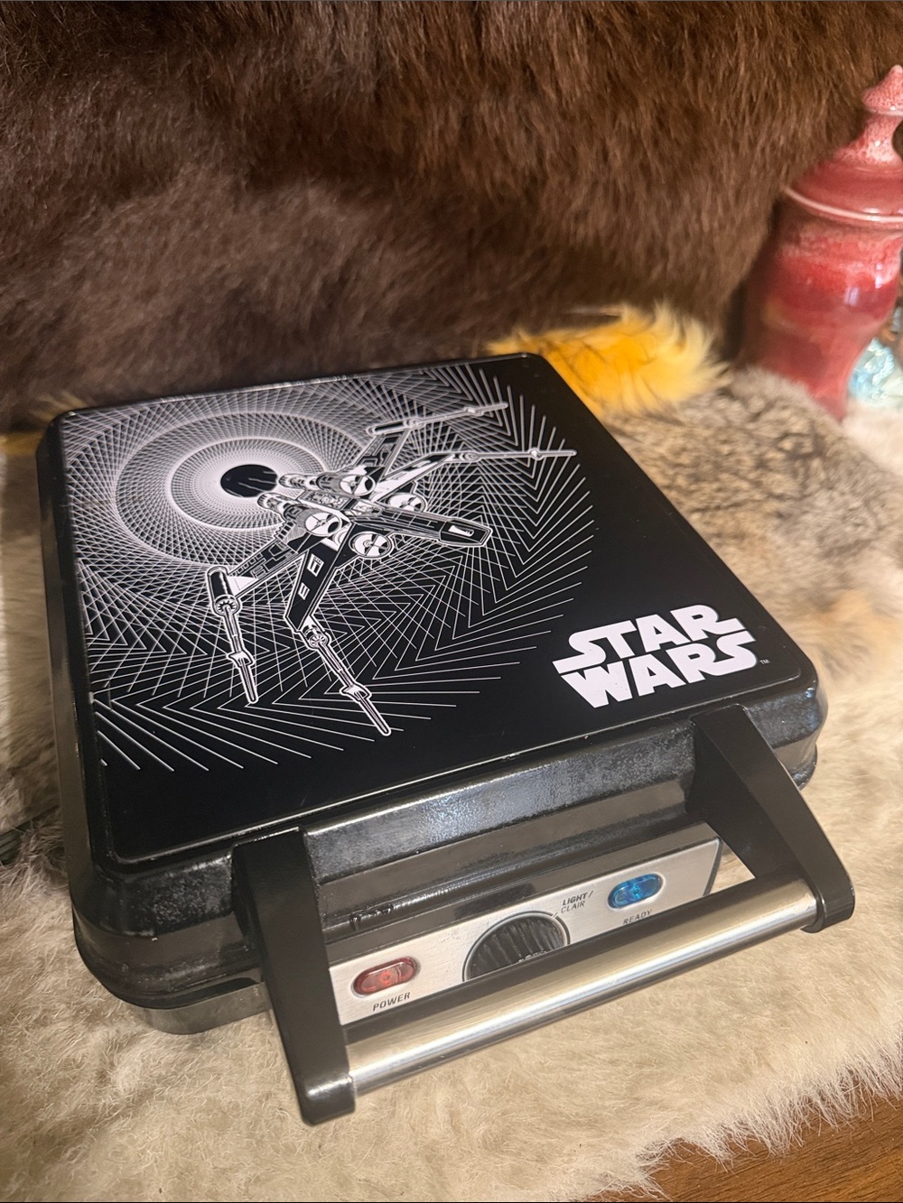 Star Wars Black and Silver X-Wing Graphic waffle iron (6018)